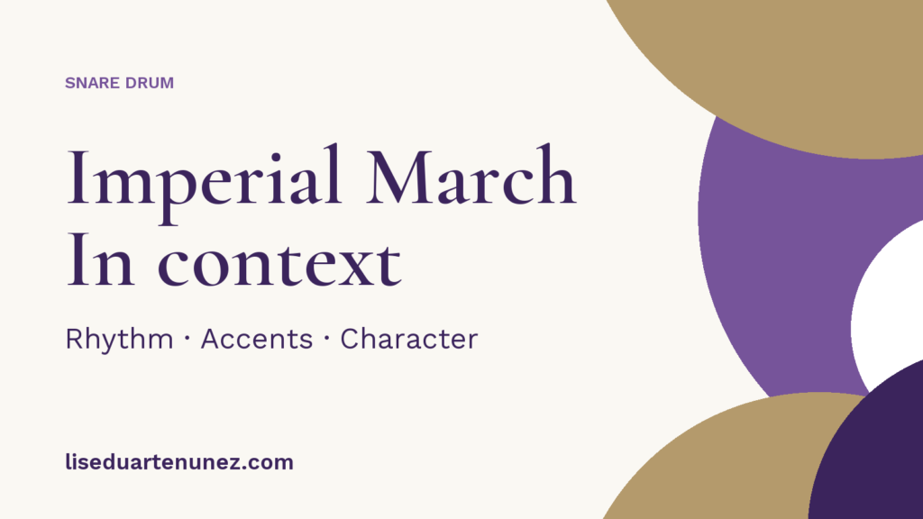 Imperial March in context — Rhythm, Accents, Character.