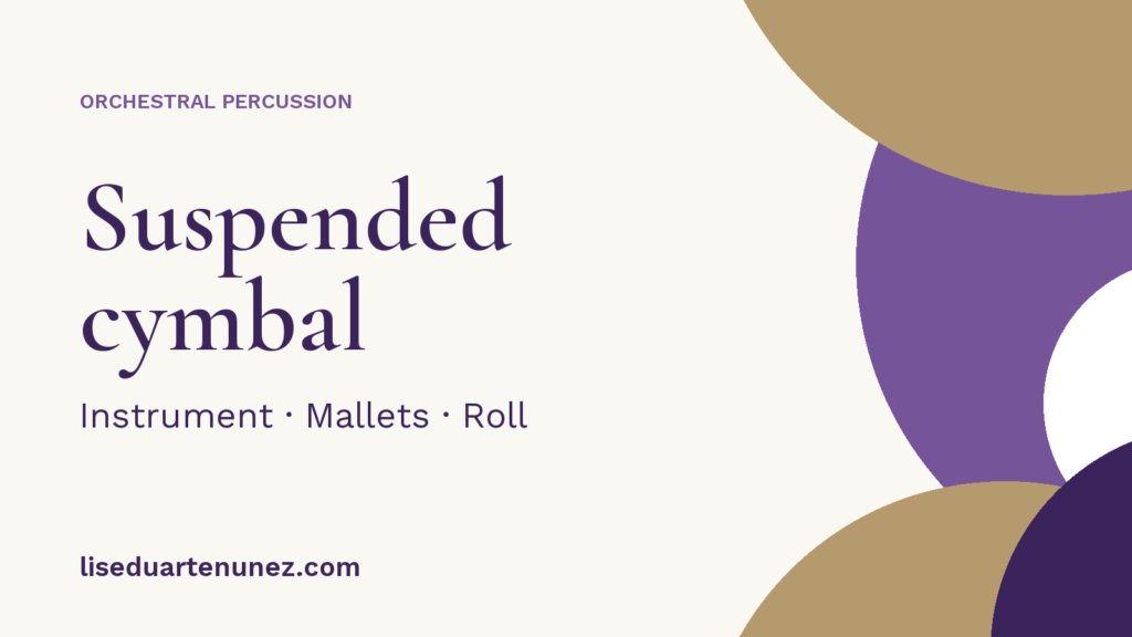 Suspended cymbal — Instrument, Mallets, Roll.